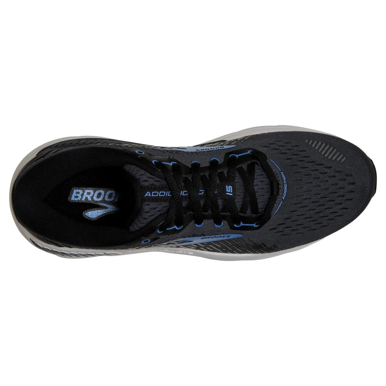 Running*Brooks Men's , Addiction GTS 15 Running Shoe - Extra Wide Width India Ink/Black