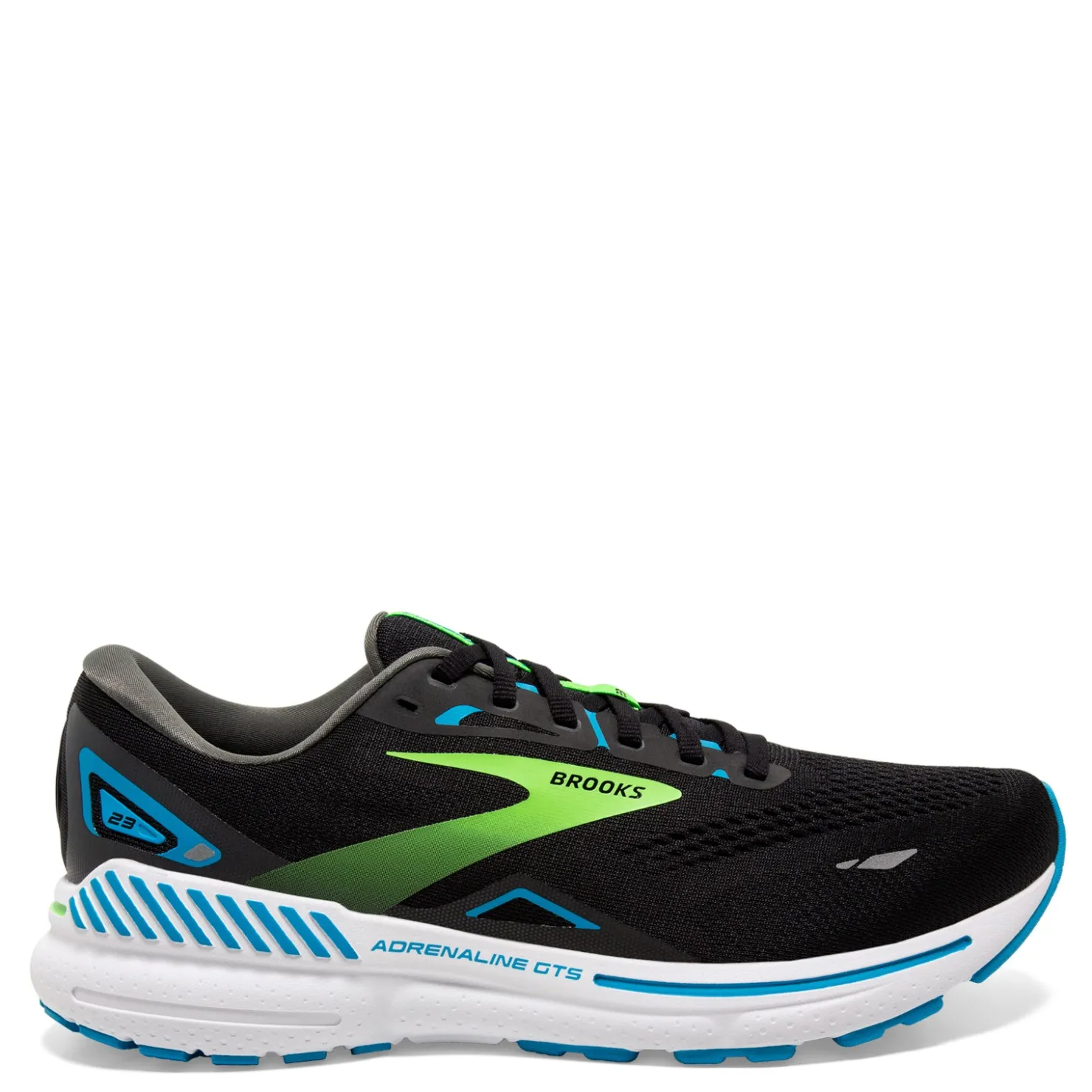 Running*Brooks Men's , Adrenaline GTS 23 Running Shoe Black/Blue/Green