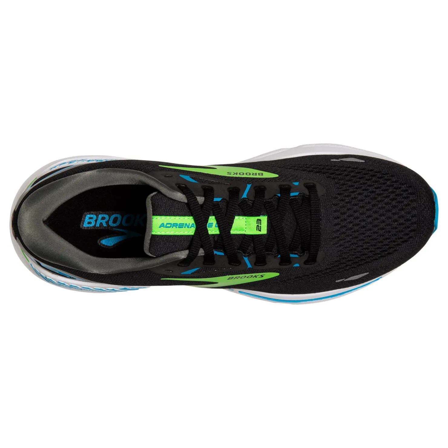 Running*Brooks Men's , Adrenaline GTS 23 Running Shoe Black/Blue/Green