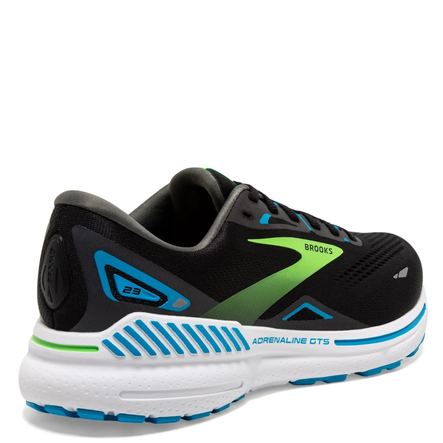Running*Brooks Men's , Adrenaline GTS 23 Running Shoe - Wide Width Black Blue Green
