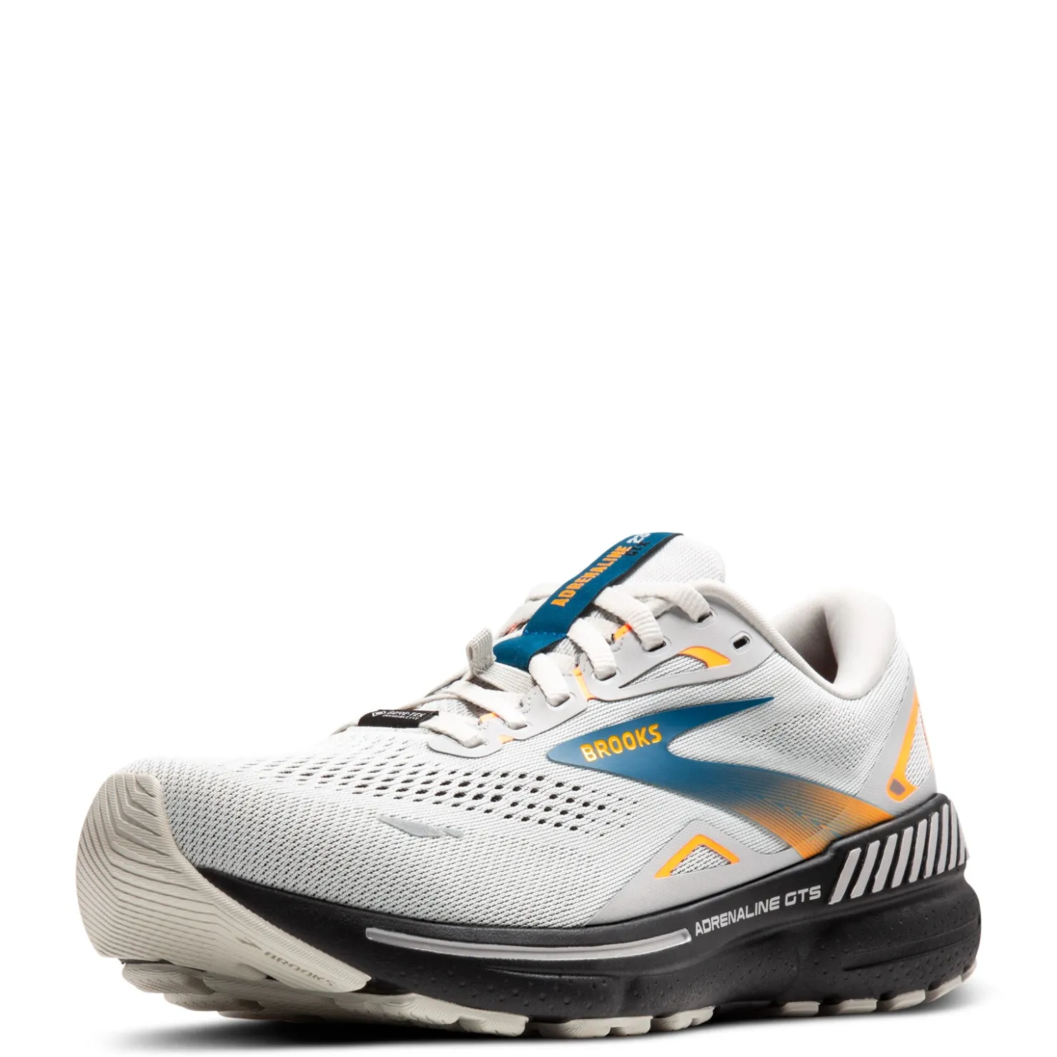 Running*Brooks Men's , Adrenaline GTS 23 GTX Running Shoe Oyster Mushroom/Orange/Blue