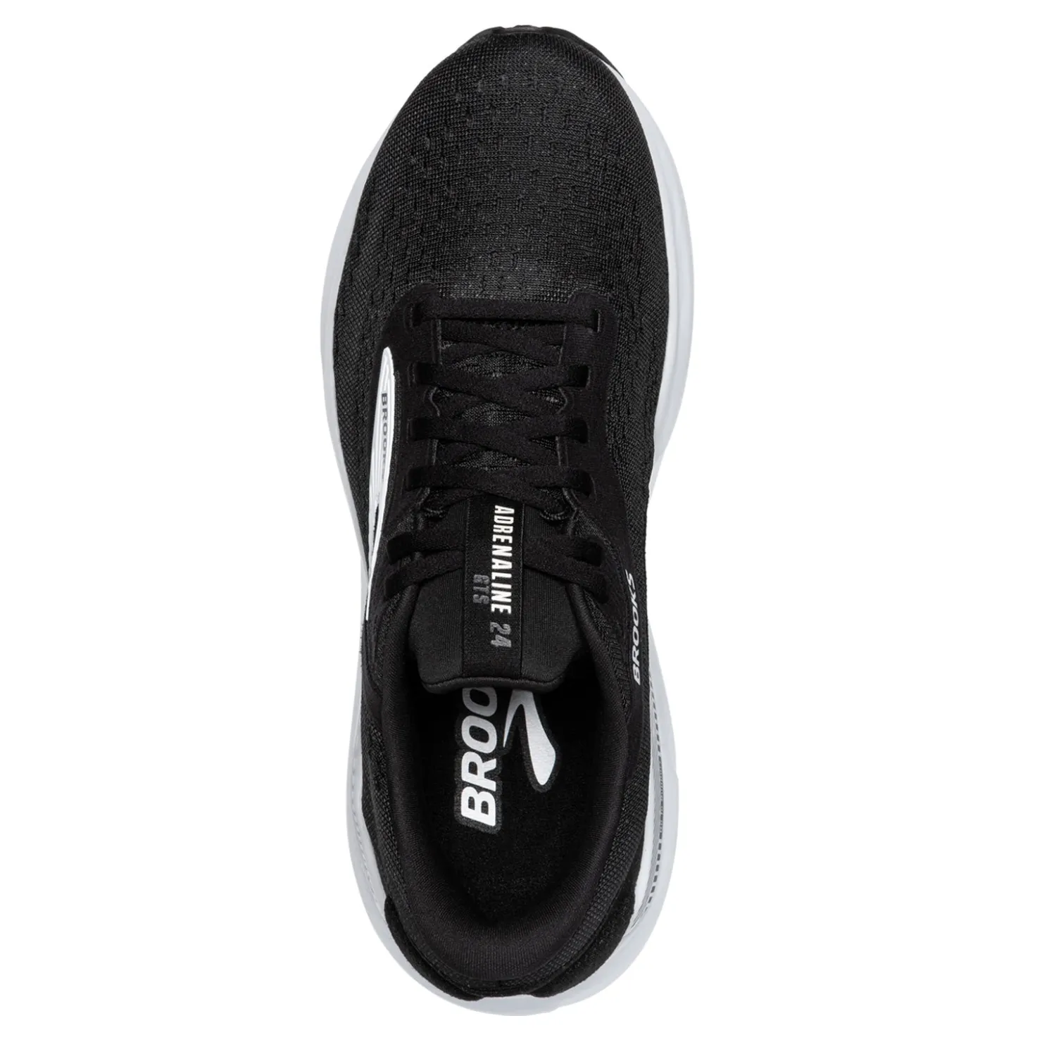 Running*Brooks Men's , Adrenaline GTS 24 Running Shoe - Wide Width Black/White