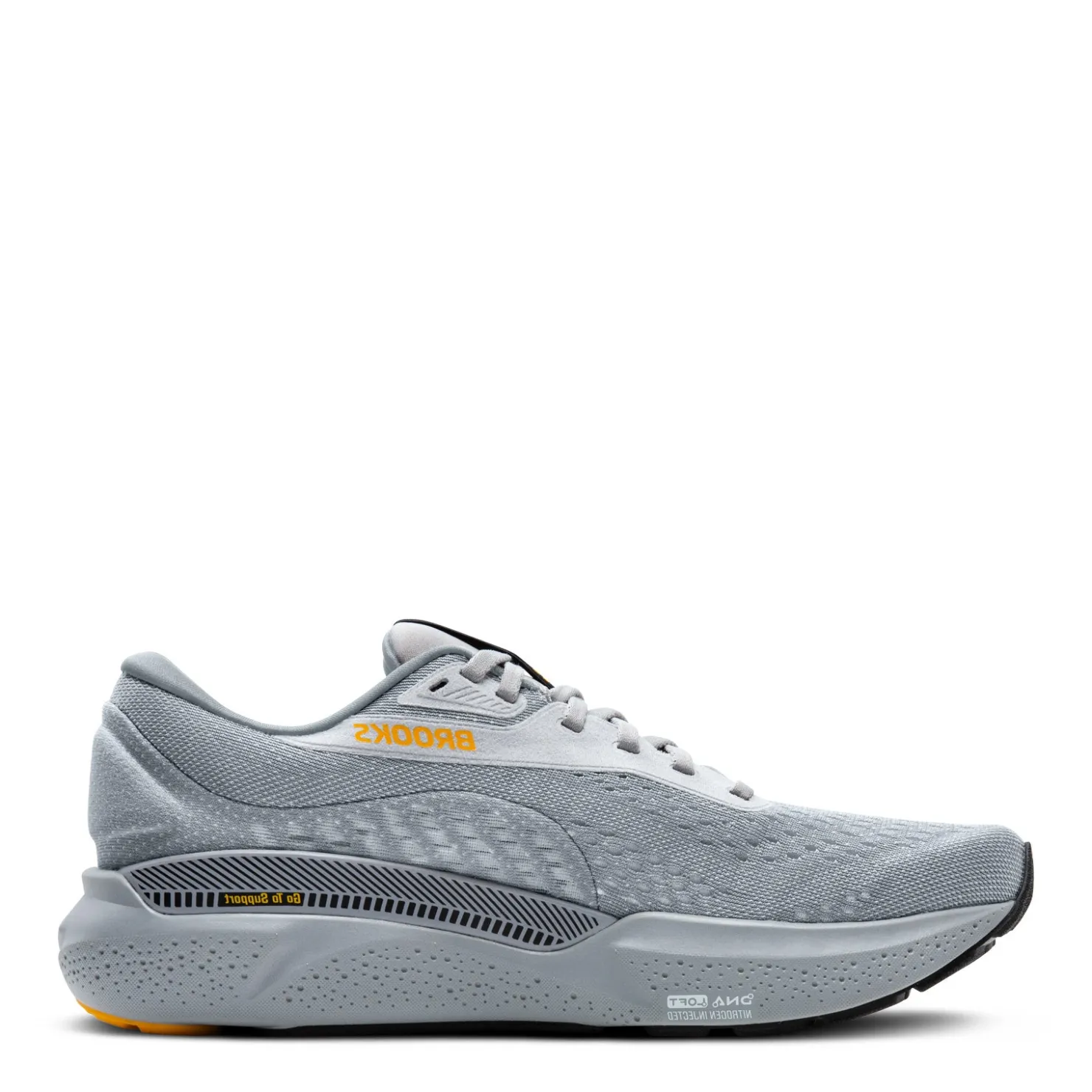 Running*Brooks Men's , Adrenaline GTS 24 Running Shoe - Extra Wide Width Alloy/White/Gold Fusion