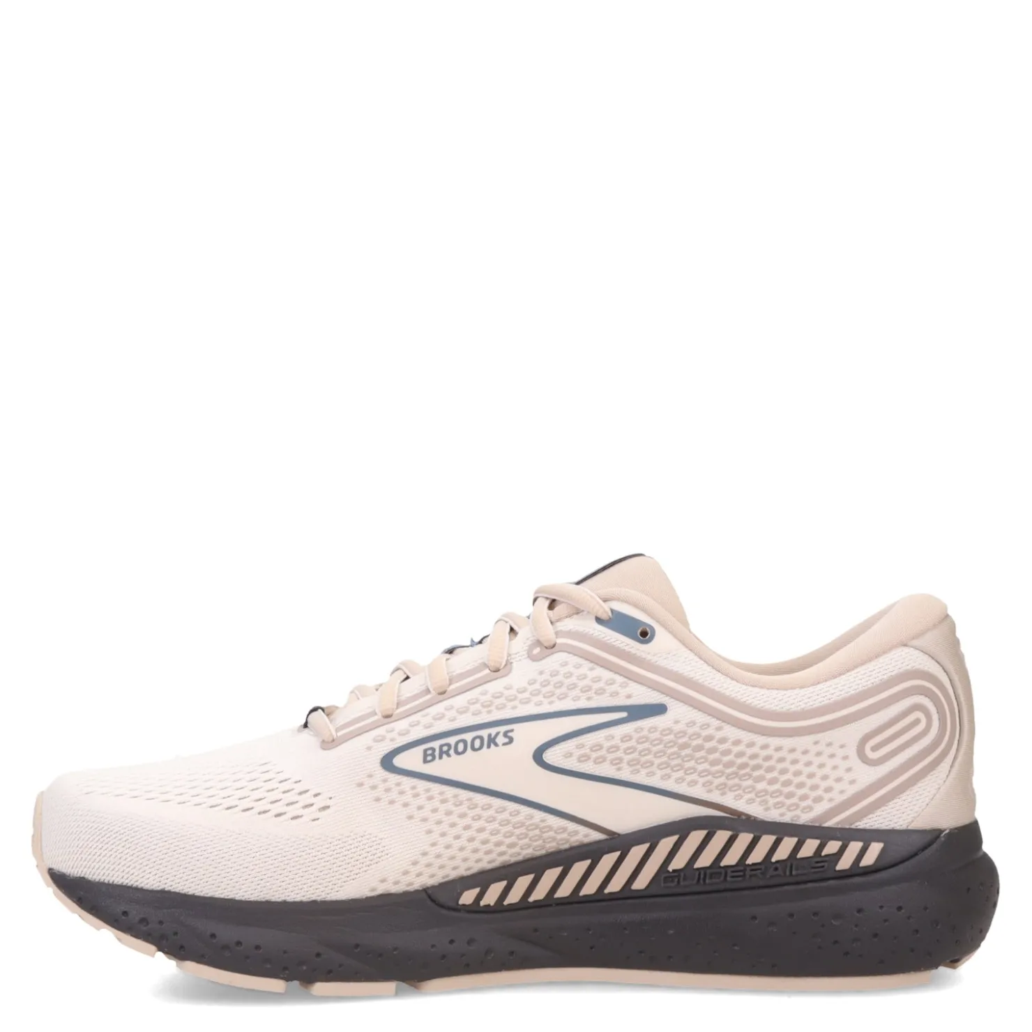 Running*Brooks Men's , Beast GTS 23 Running Shoe Chateau Grey/White Sand/Blue