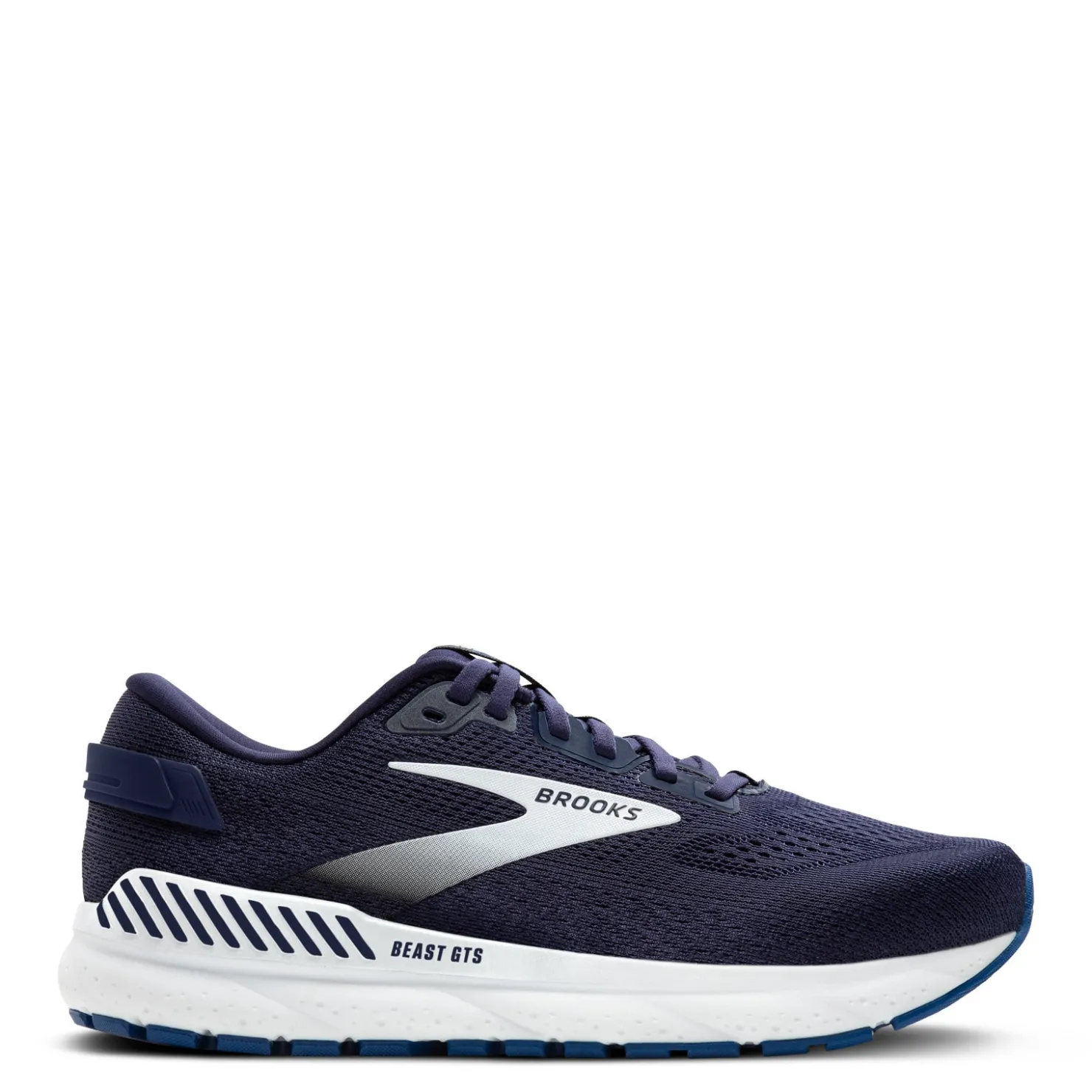 Running*Brooks Men's , Beast GTS 24 Running Shoe - Extra Wide Width Peacoat/True Navy/White