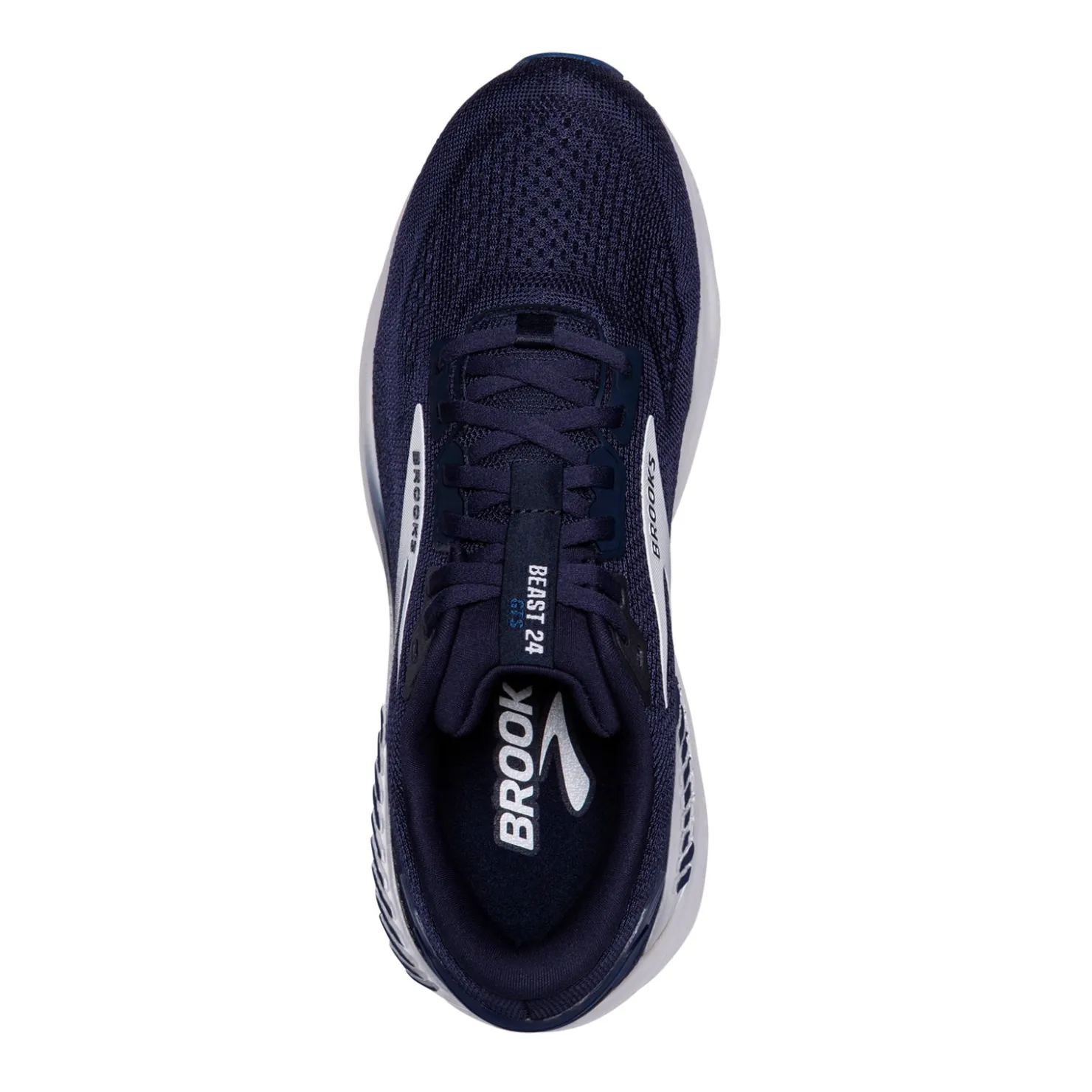 Running*Brooks Men's , Beast GTS 24 Running Shoe - Extra Wide Width Peacoat/True Navy/White