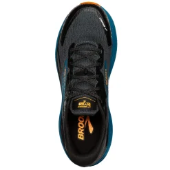 Trail & Hiking*Brooks Men's , Divide 5 Trail Running Shoe Ebony/Mosaic Blue/Orange
