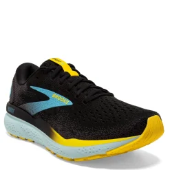 Running*Brooks Men's , Ghost 16 Running Shoe Black/Forged Iron/Blue