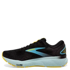 Running*Brooks Men's , Ghost 16 Running Shoe Black/Forged Iron/Blue
