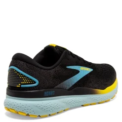 Running*Brooks Men's , Ghost 16 Running Shoe Black/Forged Iron/Blue