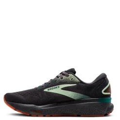 Running*Brooks Men's , Ghost 16 Running Shoe Blackened Pearl/June Bug/Green