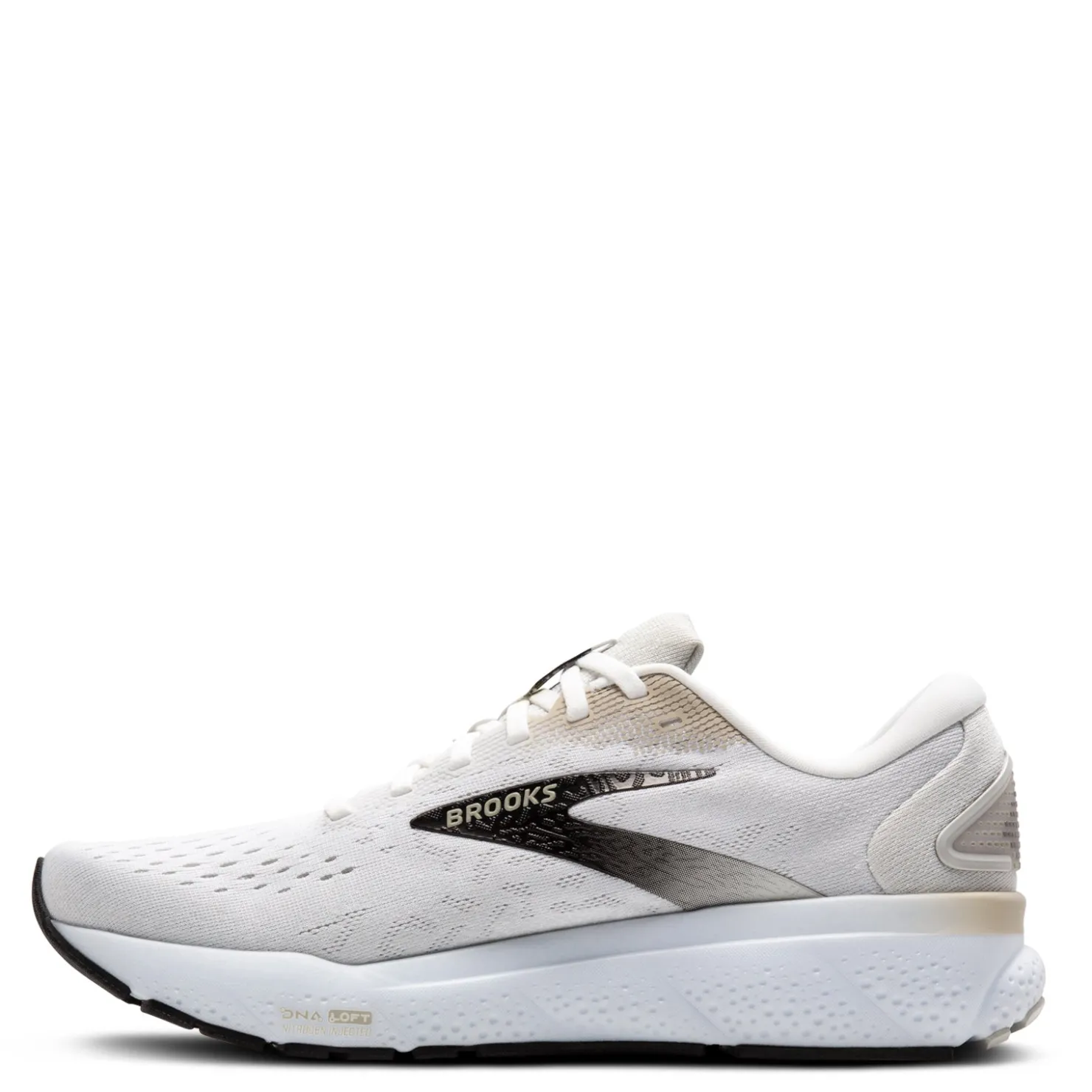 Sneakers & Athletics*Brooks Men's , Ghost 16 Running Shoe White/Pelican/Oyster