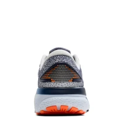 Running*Brooks Men's , Ghost 16 Running Shoe White/Peacoat/Orange