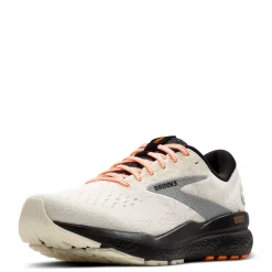 Running*Brooks Men's , Ghost 16 Running Shoe Ecru/Orange/Black