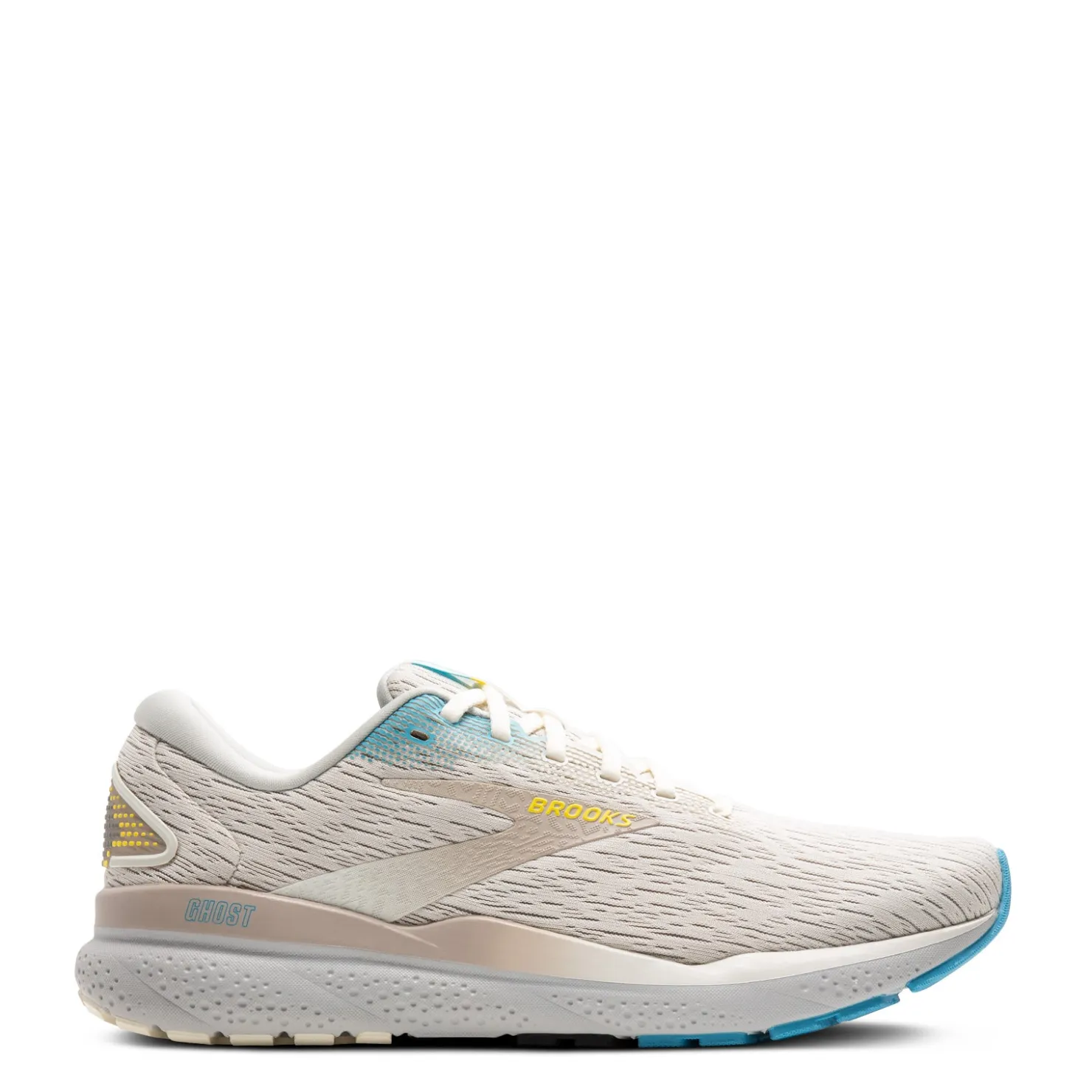 Running*Brooks Men's , Ghost 16 Running Shoe Coconut/Blue/Yellow
