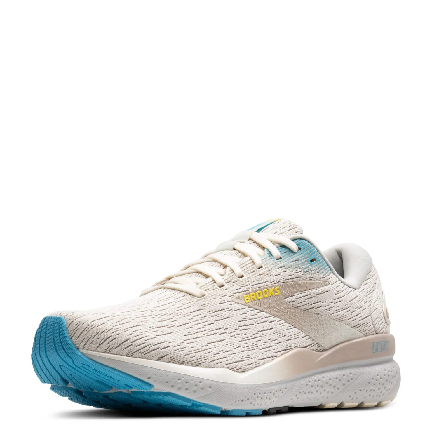 Running*Brooks Men's , Ghost 16 Running Shoe Coconut/Blue/Yellow