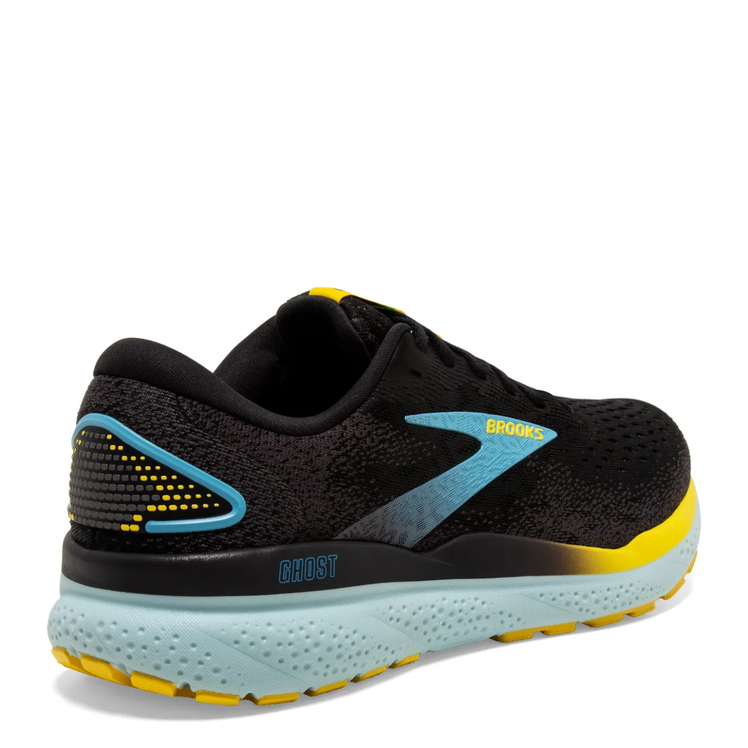 Running*Brooks Men's , Ghost 16 Running Shoe - Wide Width Black/Forged Iron/Blue
