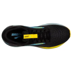 Running*Brooks Men's , Ghost 16 Running Shoe - Wide Width Black/Forged Iron/Blue