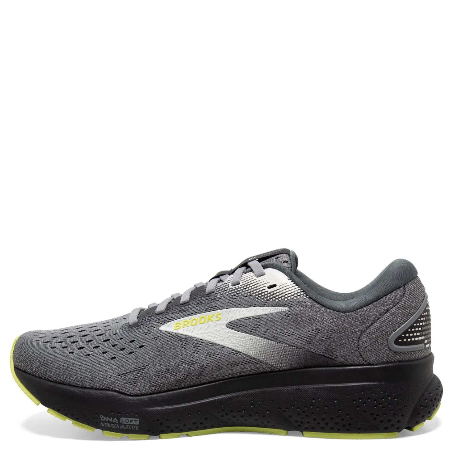 Running*Brooks Men's , Ghost 16 Running Shoe - Wide Width Primer/Grey/Lime