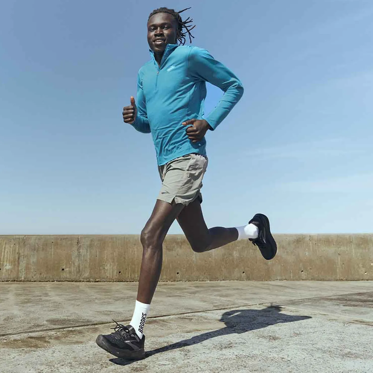 Sneakers & Athletics*Brooks Men's , Ghost Max 2 Running Shoe Ebony/Cockatoo/Blue Sapphire