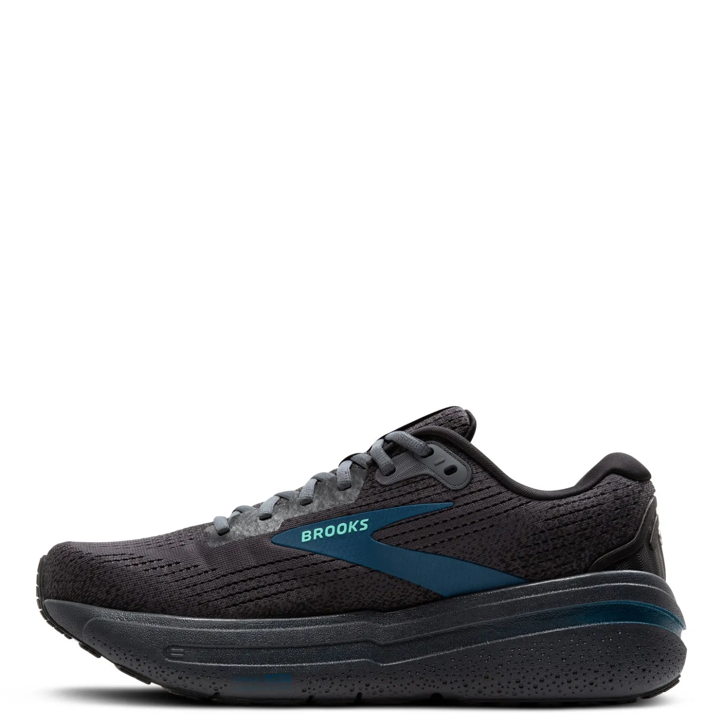 Sneakers & Athletics*Brooks Men's , Ghost Max 2 Running Shoe - Wide Width Ebony/Cockatoo/Blue Sapphire