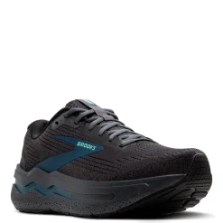Sneakers & Athletics*Brooks Men's , Ghost Max 2 Running Shoe - Extra Wide Width Ebony/Cockatoo/Blue Sapphire