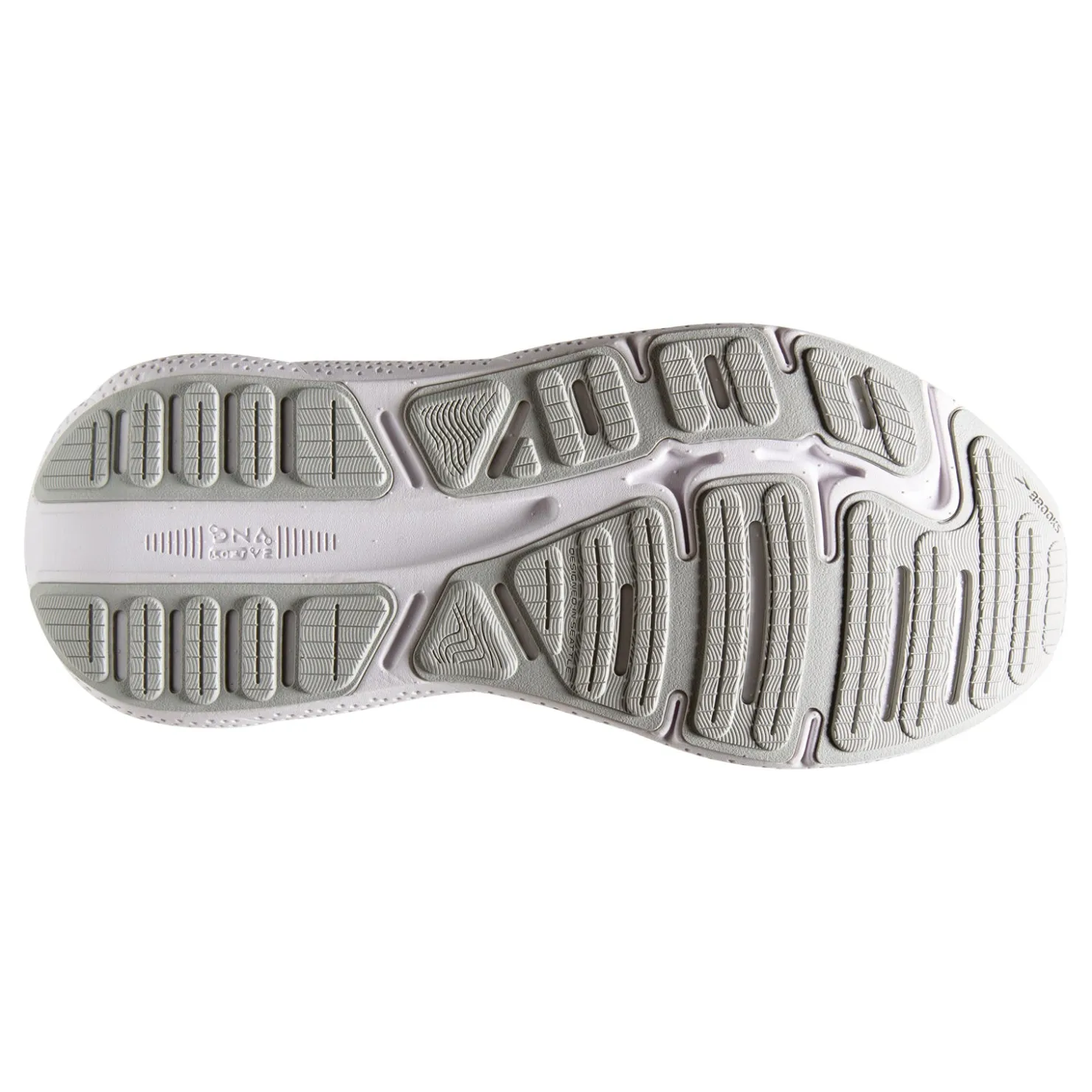 Sneakers & Athletics*Brooks Men's , Ghost Max Running Shoe - Wide Width White/Oyster/Metallic Silver