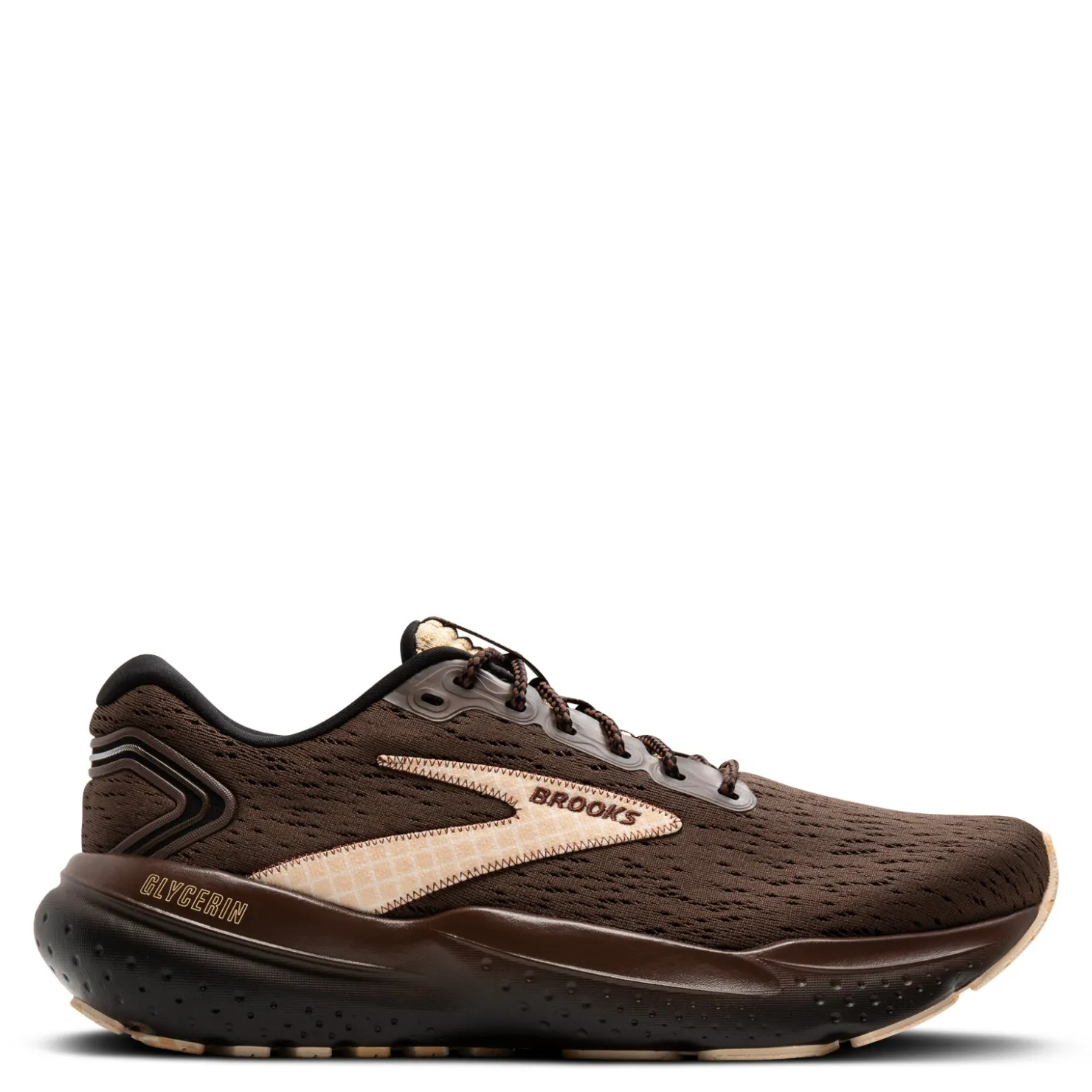 Running*Brooks Men's , Glycerin 21 Running Shoe Chestnut/Slate/Straw - Summer Melts Waffle Cone