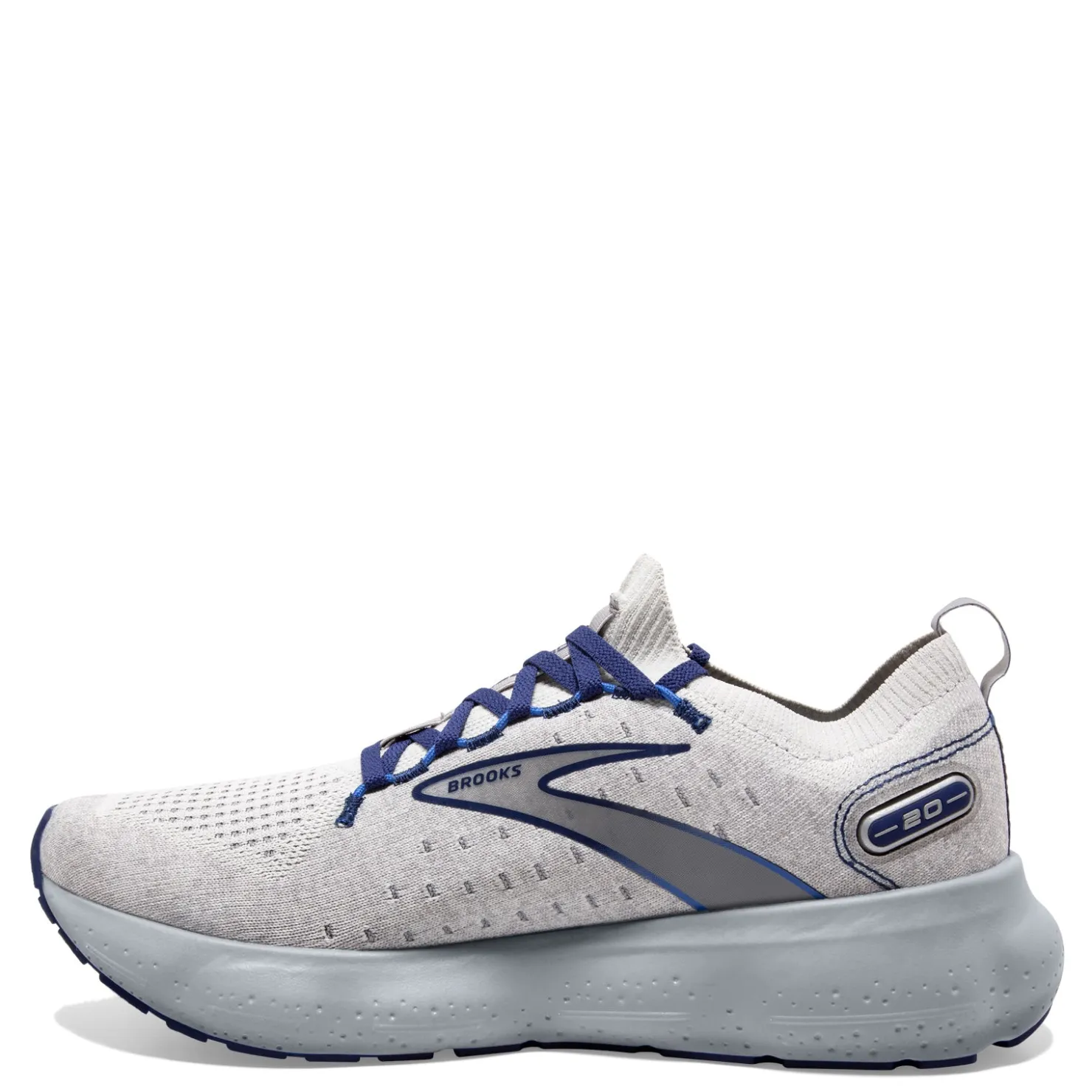 Sneakers & Athletics*Brooks Men's , Glycerin 20 Stealth Fit Running Shoe Oyster/Blue