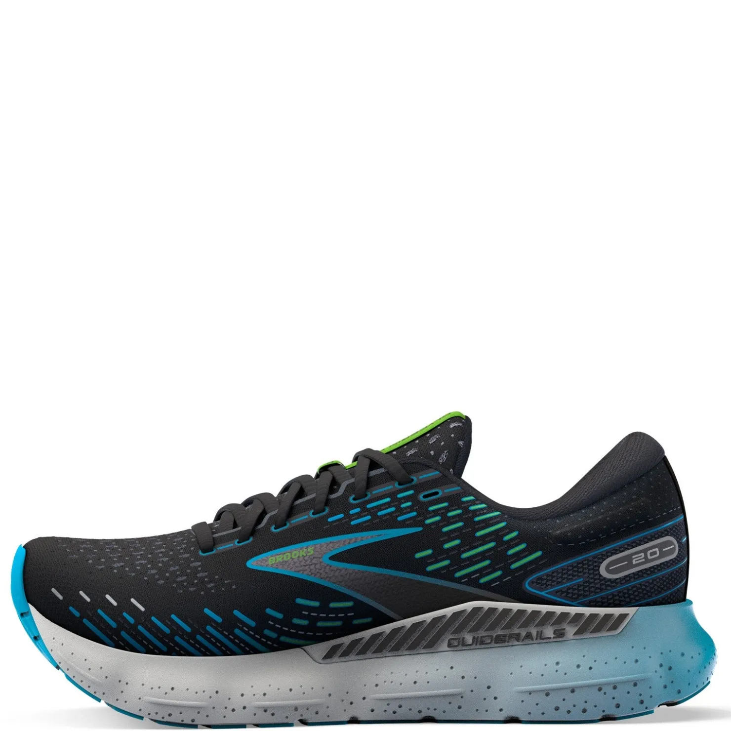 Running*Brooks Men's , Glycerin GTS 20 Running Shoe Black/Blue