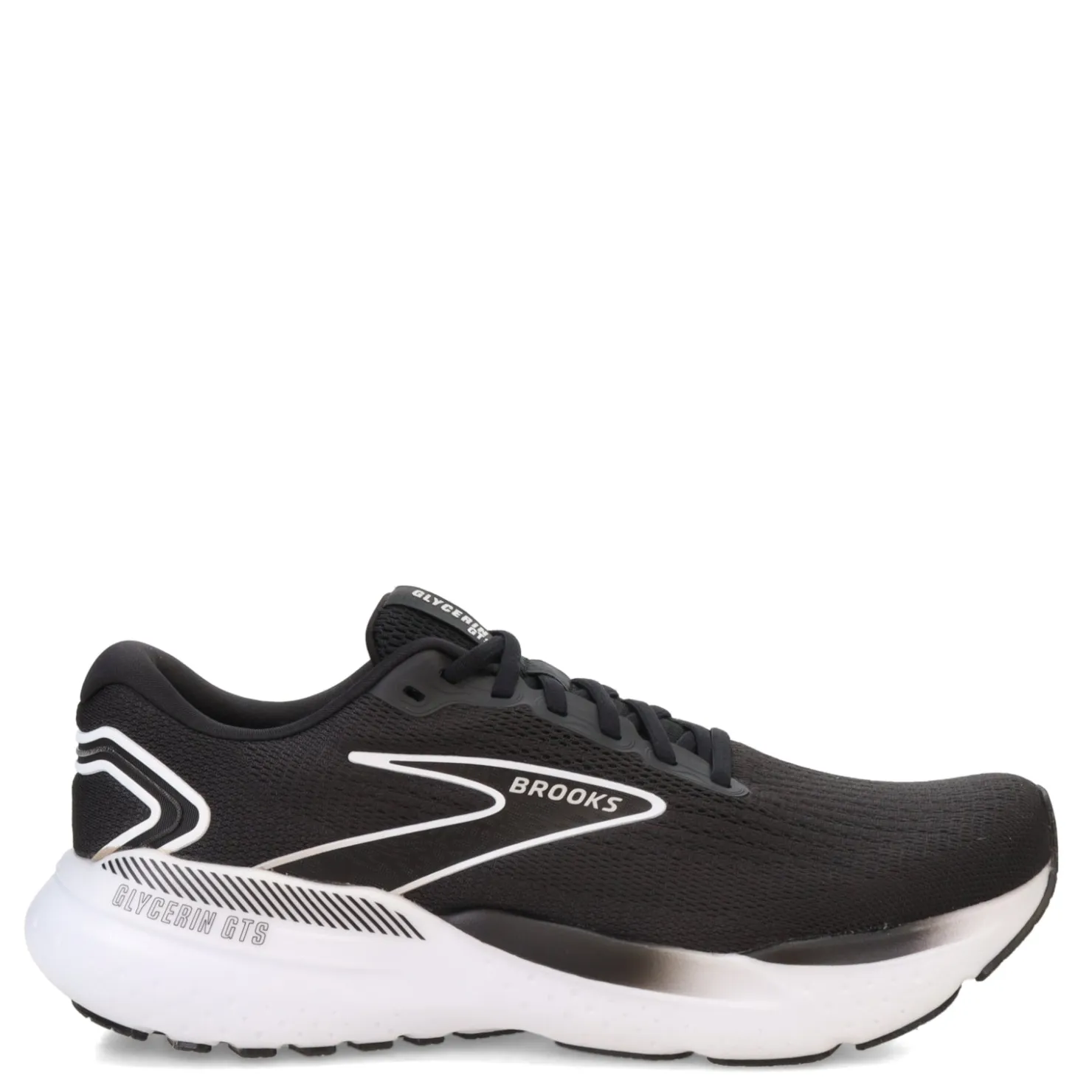 Running*Brooks Men's , Glycerin GTS 21 Running Shoe Black/Grey/White