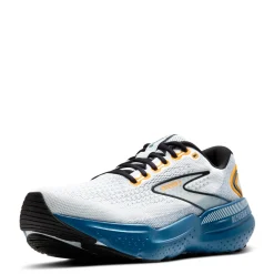 Running*Brooks Men's , Glycerin GTS 21 Running Shoe White/Sapphire/Orange