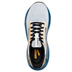 Running*Brooks Men's , Glycerin GTS 21 Running Shoe White/Sapphire/Orange