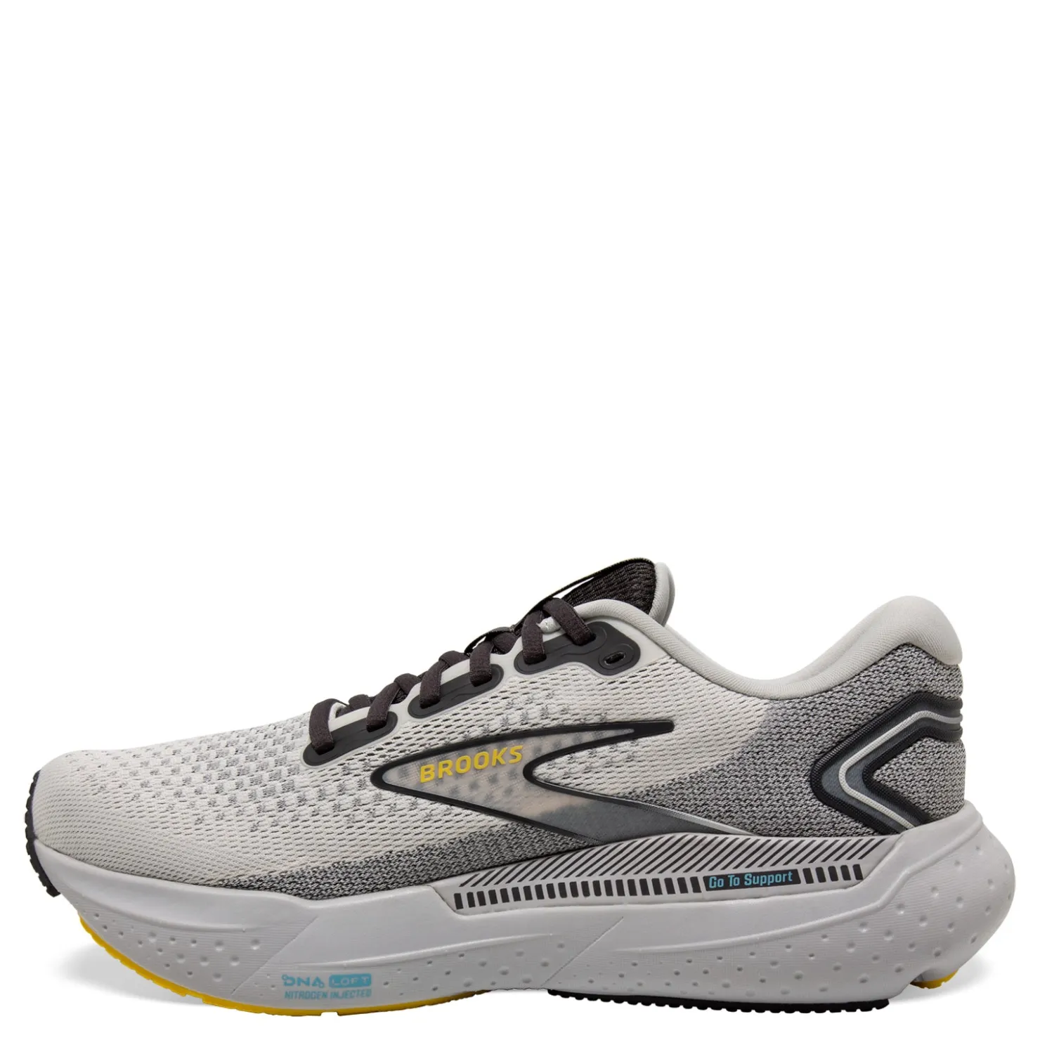 Running*Brooks Men's , Glycerin GTS 21 Running Shoe Coconut/Forged Iron/Yellow