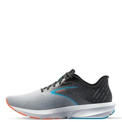 Running*Brooks Men's , Launch 10 Running Shoe - Wide Width Black/Grey/Orange Clown Fish