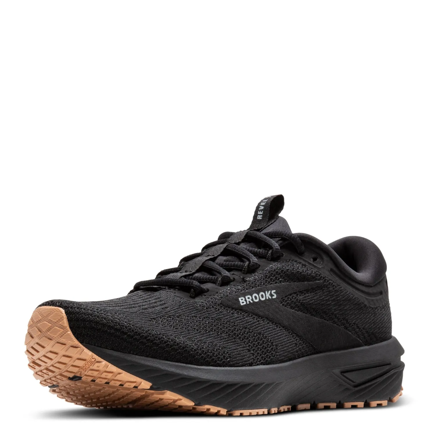 Running*Brooks Men's , Revel 7 Running Shoe Black/Tan Sole