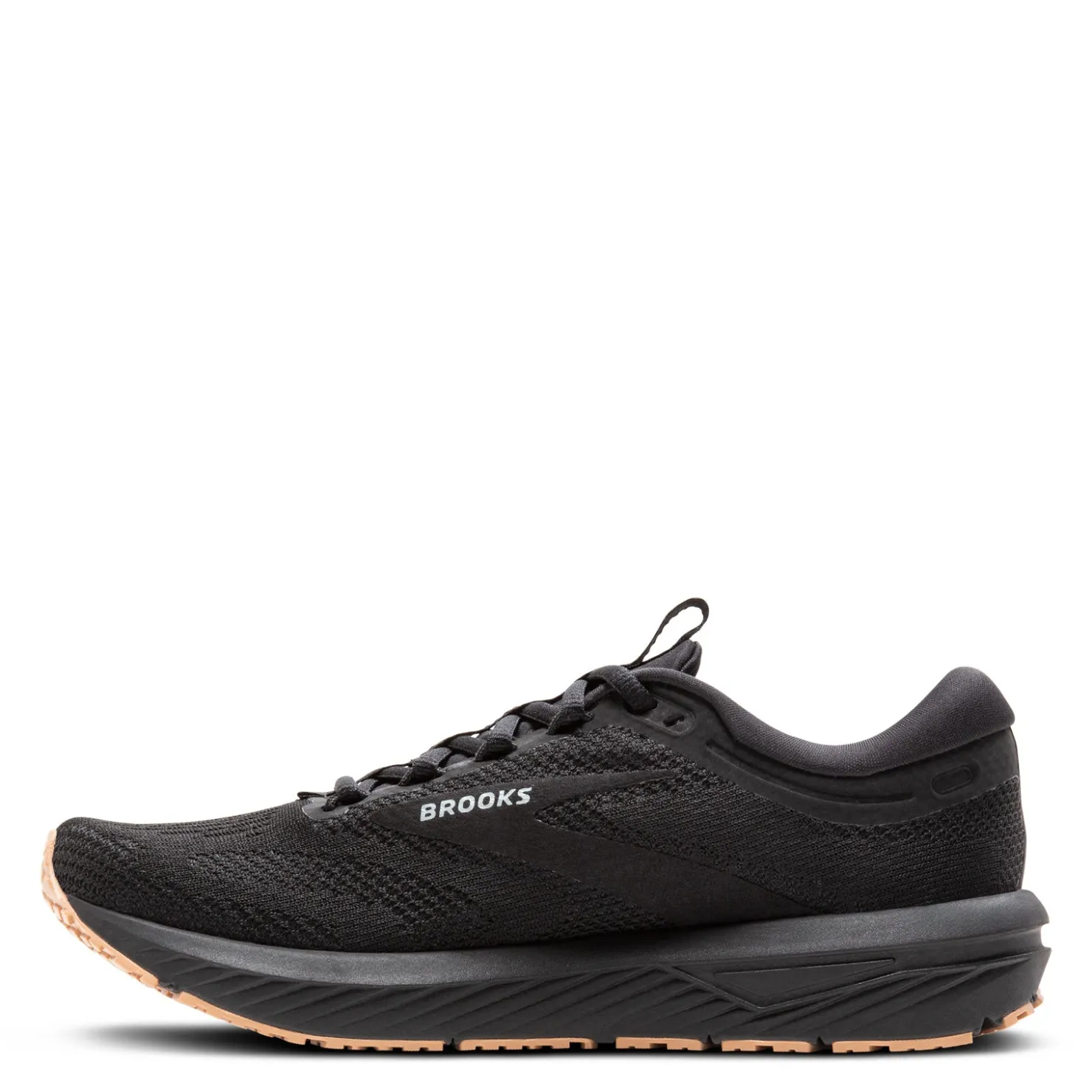 Running*Brooks Men's , Revel 7 Running Shoe Black/Tan Sole
