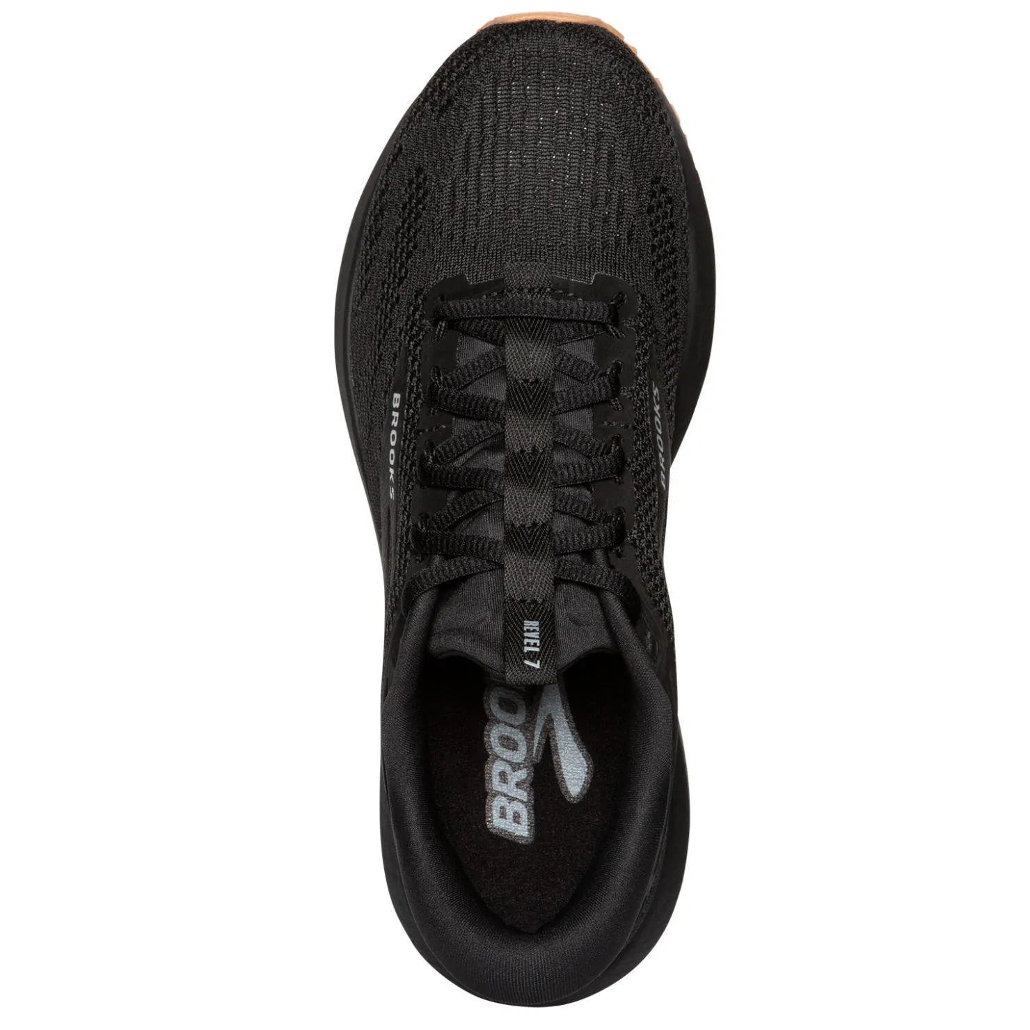 Running*Brooks Men's , Revel 7 Running Shoe Black/Tan Sole