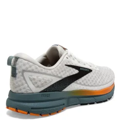 Running*Brooks Men's , Trace 3 Running Shoe White/Orange/Goblin Blue