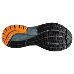 Running*Brooks Men's , Trace 3 Running Shoe White/Orange/Goblin Blue