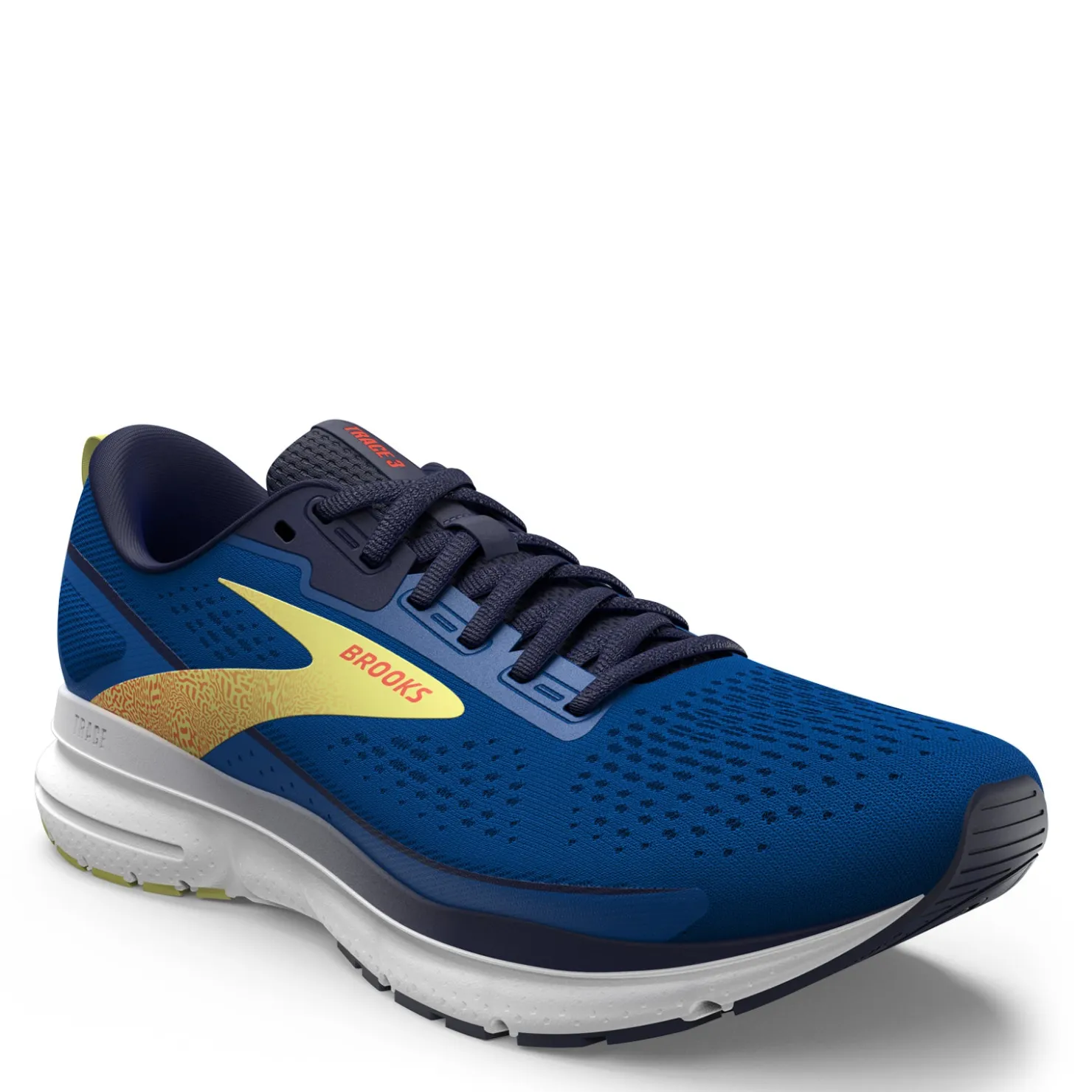 Running*Brooks Men's , Trace 3 Running Shoe Blue/Peacoat/Yellow