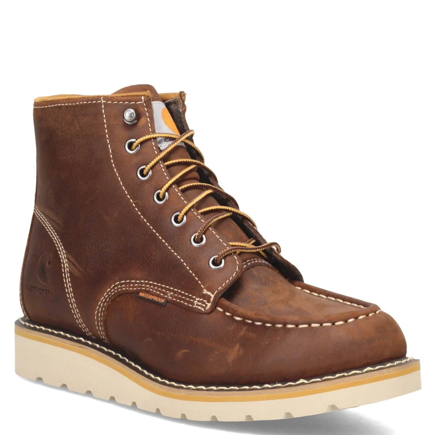 Boots*Carhartt Men's , 6 Inch Waterproof Wedge Work Boot Brown