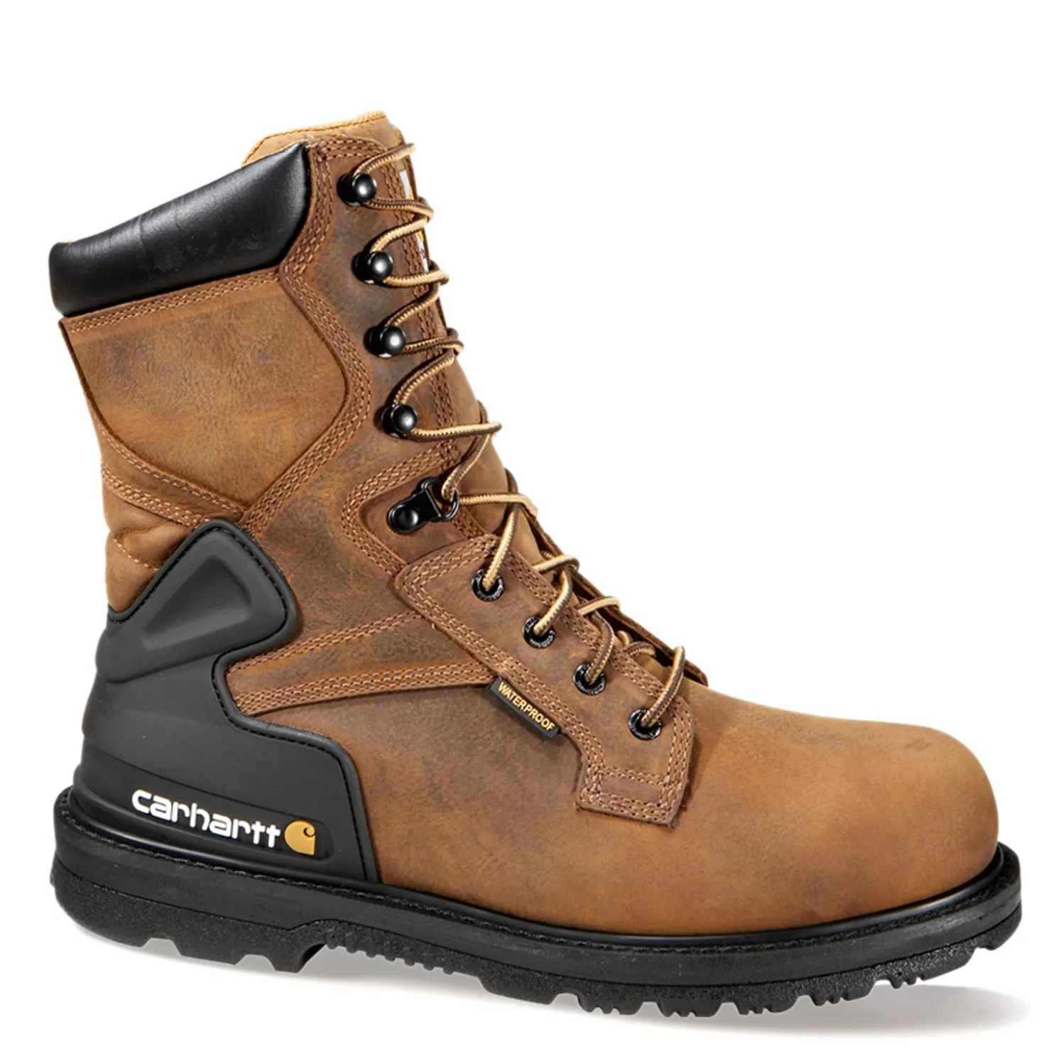 Work & Safety*Carhartt Men's , Heritage WP 8in Steel Toe Boot Brown