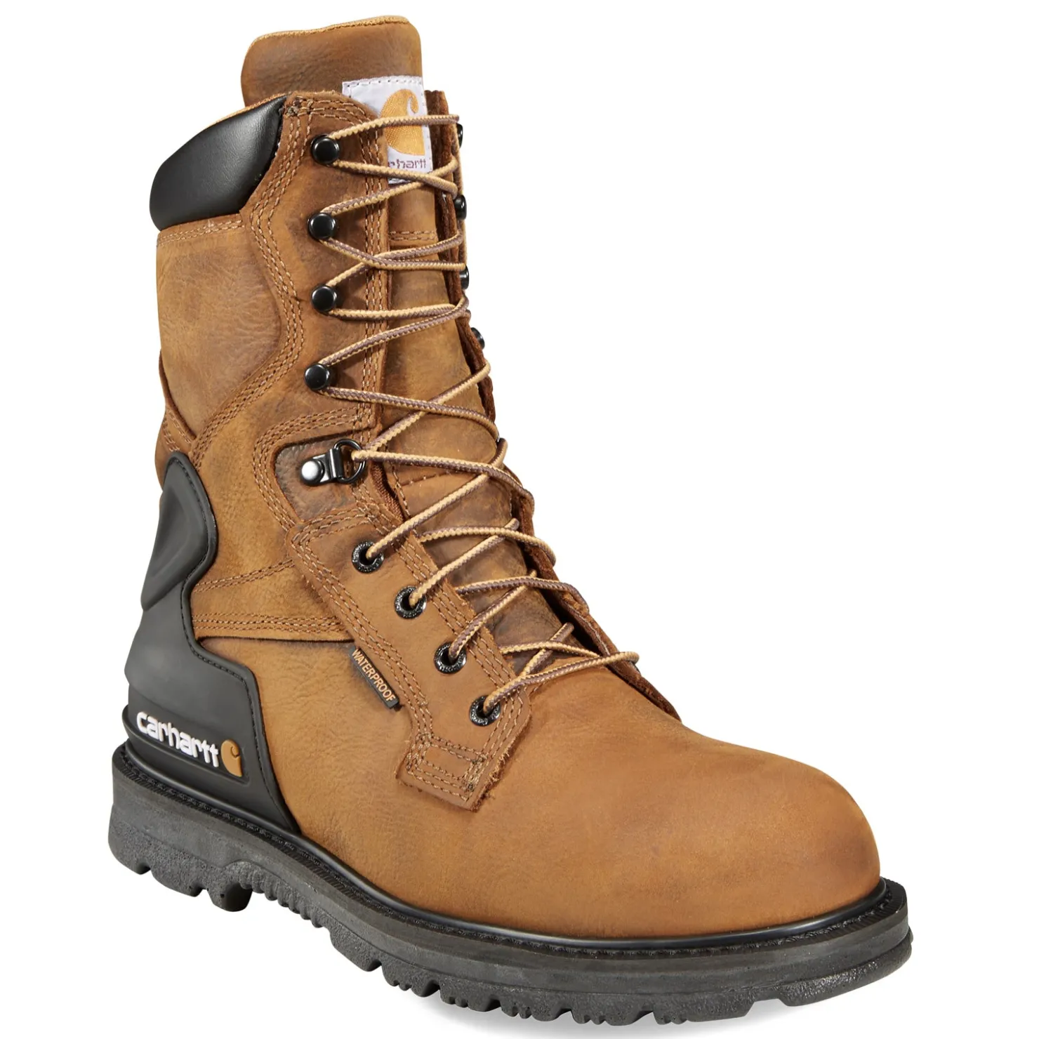 Work & Safety*Carhartt Men's , Heritage WP 8in Steel Toe Boot Brown