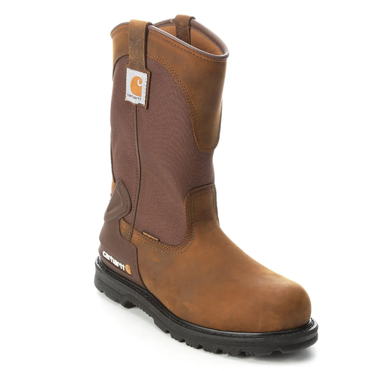 Boots*Carhartt Men's , 11in Waterproof Wellington Steel Toe Boot Brown