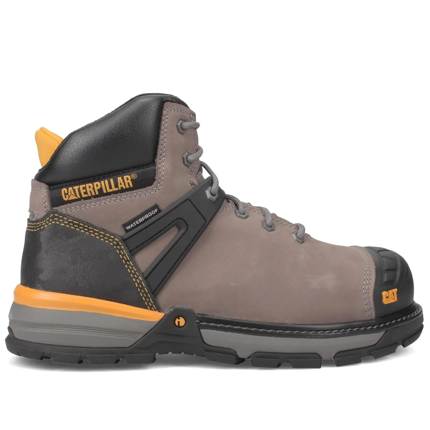Work & Safety*Caterpillar Men's , Excavator Superlite Waterproof Nano Toe Work Boot Pewter