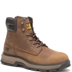 Boots*Caterpillar Men's , Exposition Hiker 6in Soft Toe Work Boot Brown