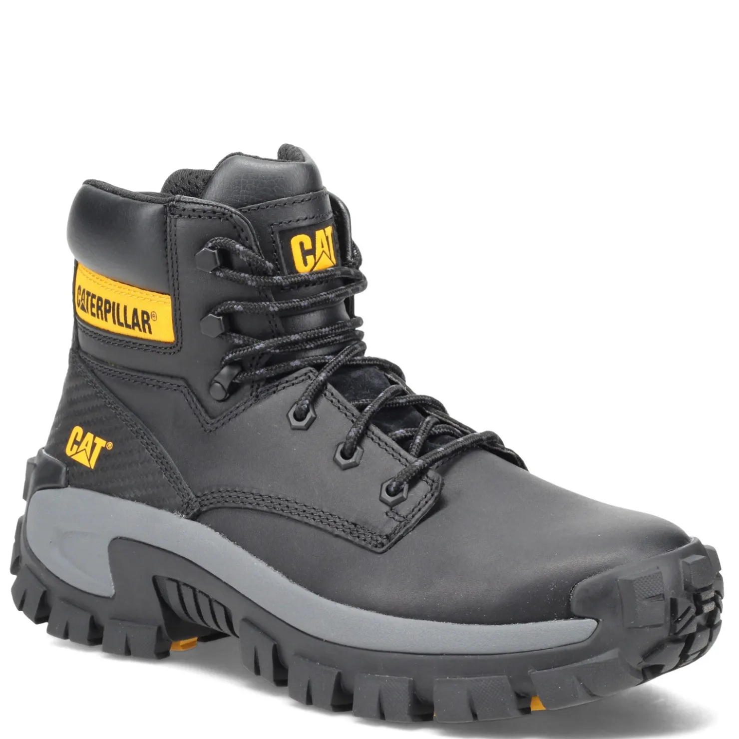 Boots*Caterpillar Men's , Invader High Steel Toe Work Boot Black