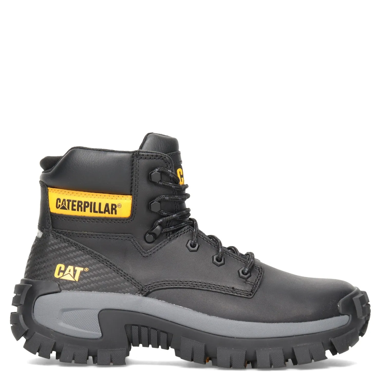 Boots*Caterpillar Men's , Invader High Steel Toe Work Boot Black
