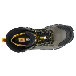 Work & Safety*Caterpillar Men's , Invader Max Waterproof Comp Toe Work Boot Gargoyle
